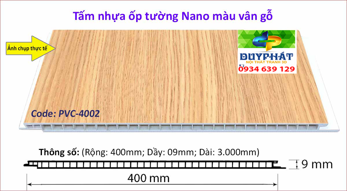 Tam nhua op tuong mau van go PVC 4002 - Tấm-nhựa-ốp-tường-màu-vân-đá-PVC-4002
