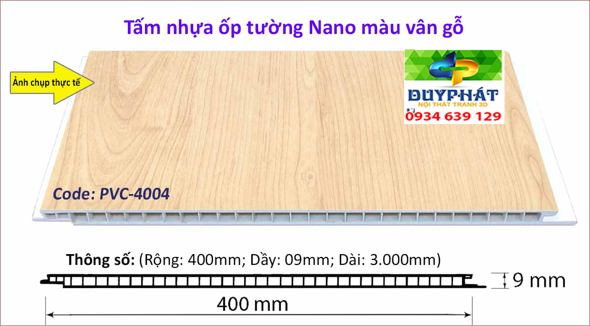 Tam nhua op tuong mau van go PVC 4004 - Tấm-nhựa-ốp-tường-màu-vân-đá-PVC-4004