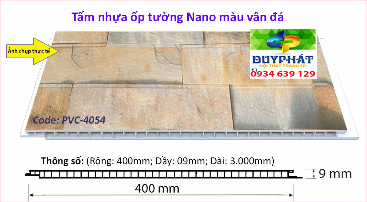 Tam nhua op tuong van da PVC 4054 - Tấm-nhựa-ốp-tường-vân-đá-PVC-4054