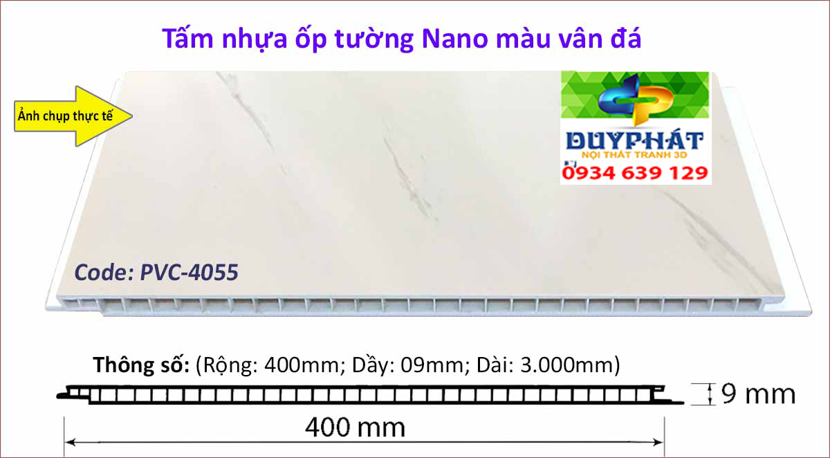 Tam nhua op tuong van da PVC 4055 - Tấm-nhựa-ốp-tường-vân-đá-PVC-4055